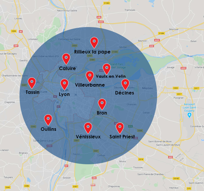 Notre Zone d'intervention